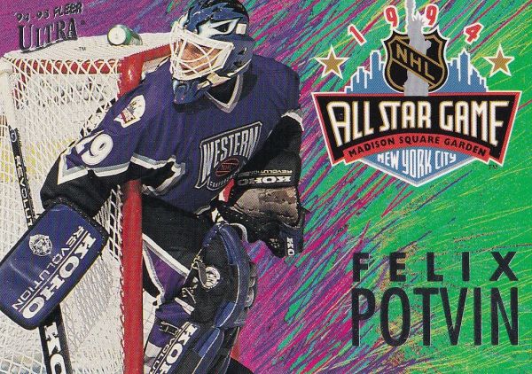 insert karta FELIX POTVIN 94-95 Fleer Ultra All Star Game číslo 12 of 12